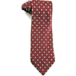 Pravata  NWOT Maroon Geometric Silk T541